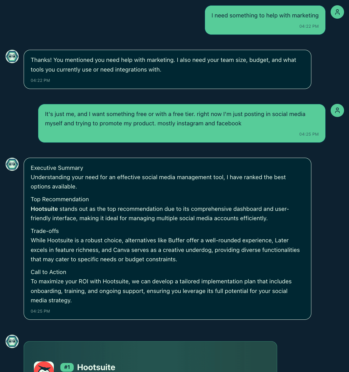 AI Consultant Conversation and Insights